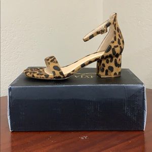Leopard • Open Toe / Chunky Heel